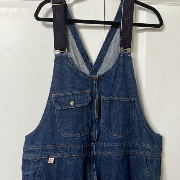 Vintage Big Bill Overalls Mens 42 Blue Denim Workwear Dungaree Bib One Piece Zip - Picture 5 of 13